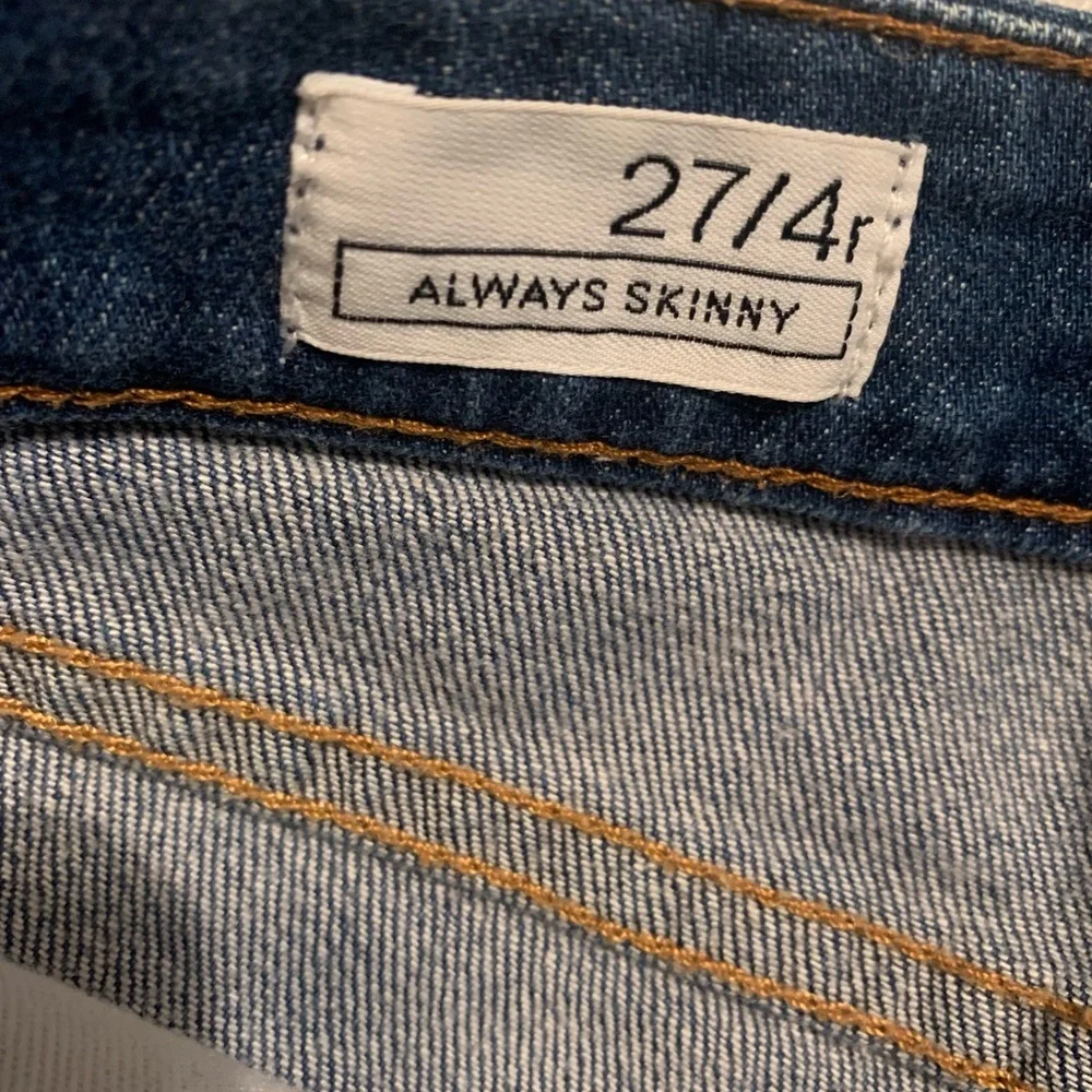 Gap 1969 Always skinny denim ankle jeans sz 4R - Picture 3 of 5